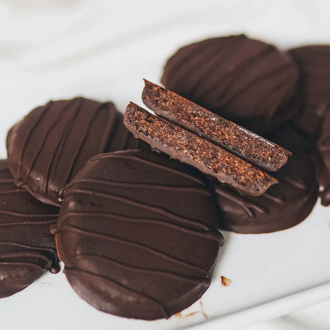 Healthy Thin Mints (Vegan + Gluten-Free)
