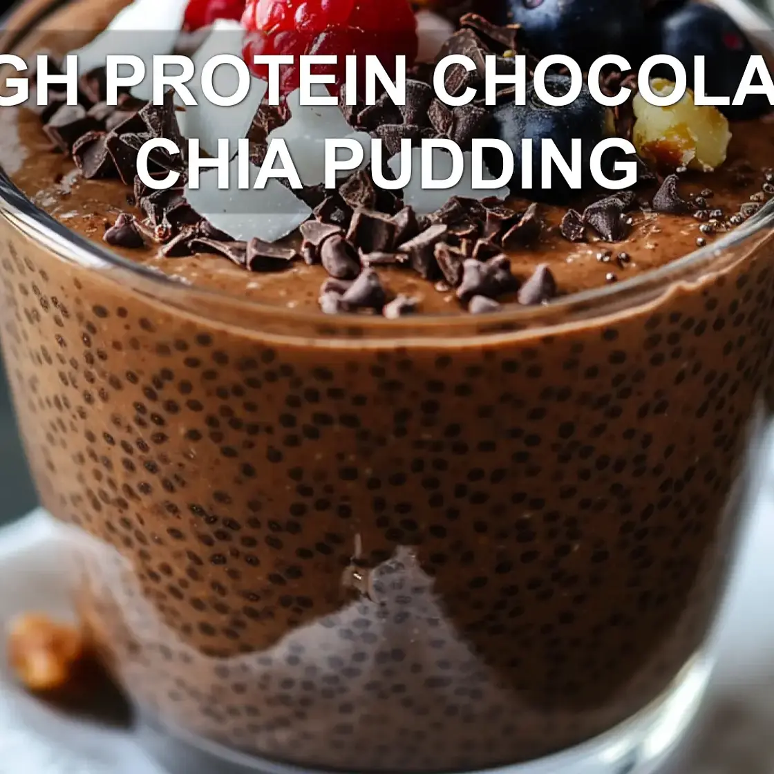HIGH PROTEIN CHOCOLATE CHIA PUDDING