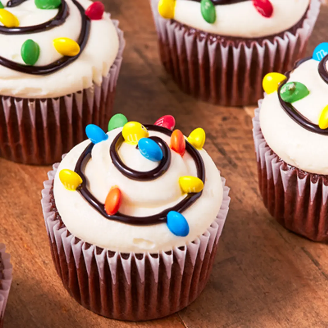 Christmas Light Cupcakes