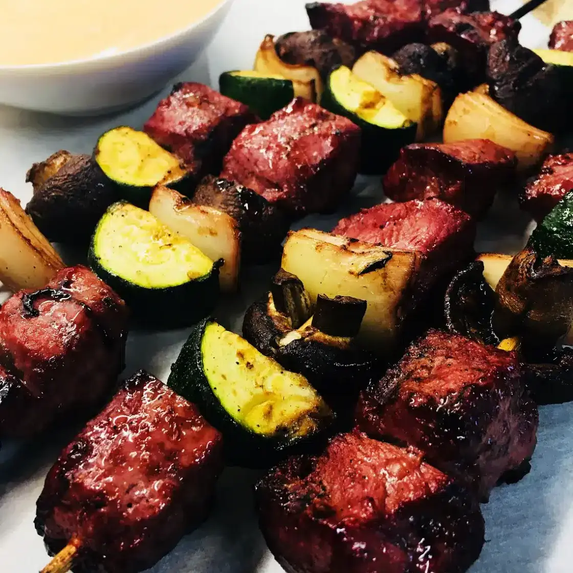 Traeger Hibachi Steak Skewers
