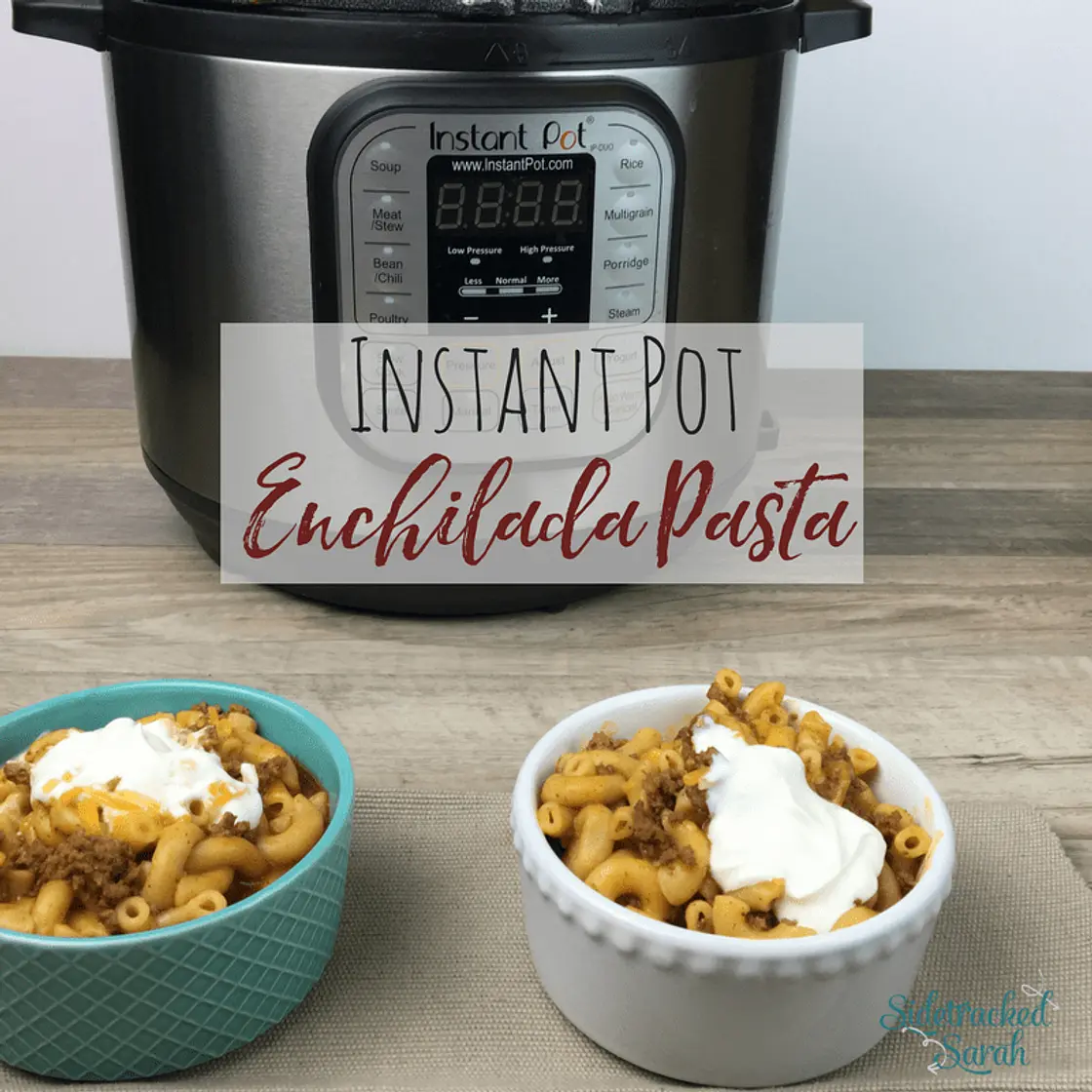 Instant Pot Ground Beef Enchilada Pasta