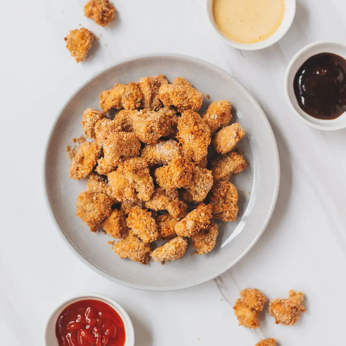 Oven-Baked Popcorn Chicken