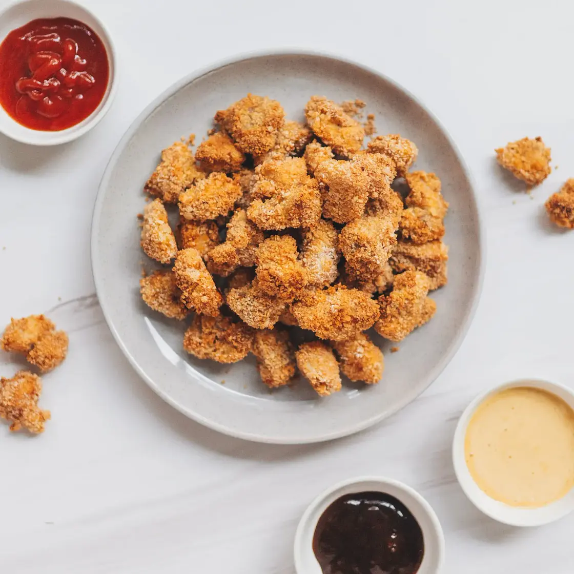 Oven-Baked Popcorn Chicken