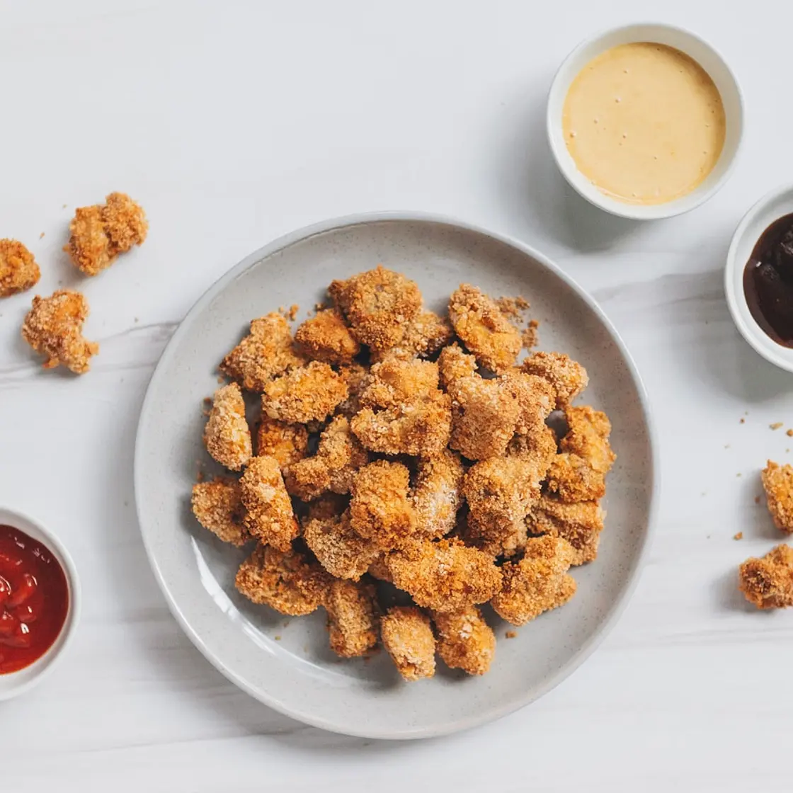 Oven-Baked Popcorn Chicken