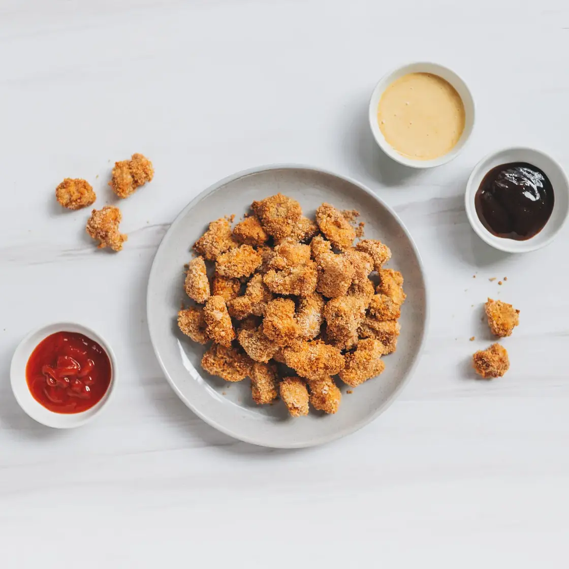 Oven-Baked Popcorn Chicken