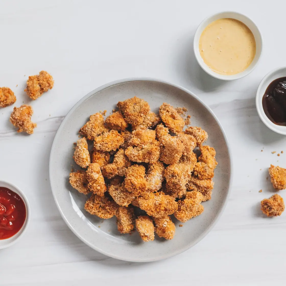 Oven-Baked Popcorn Chicken
