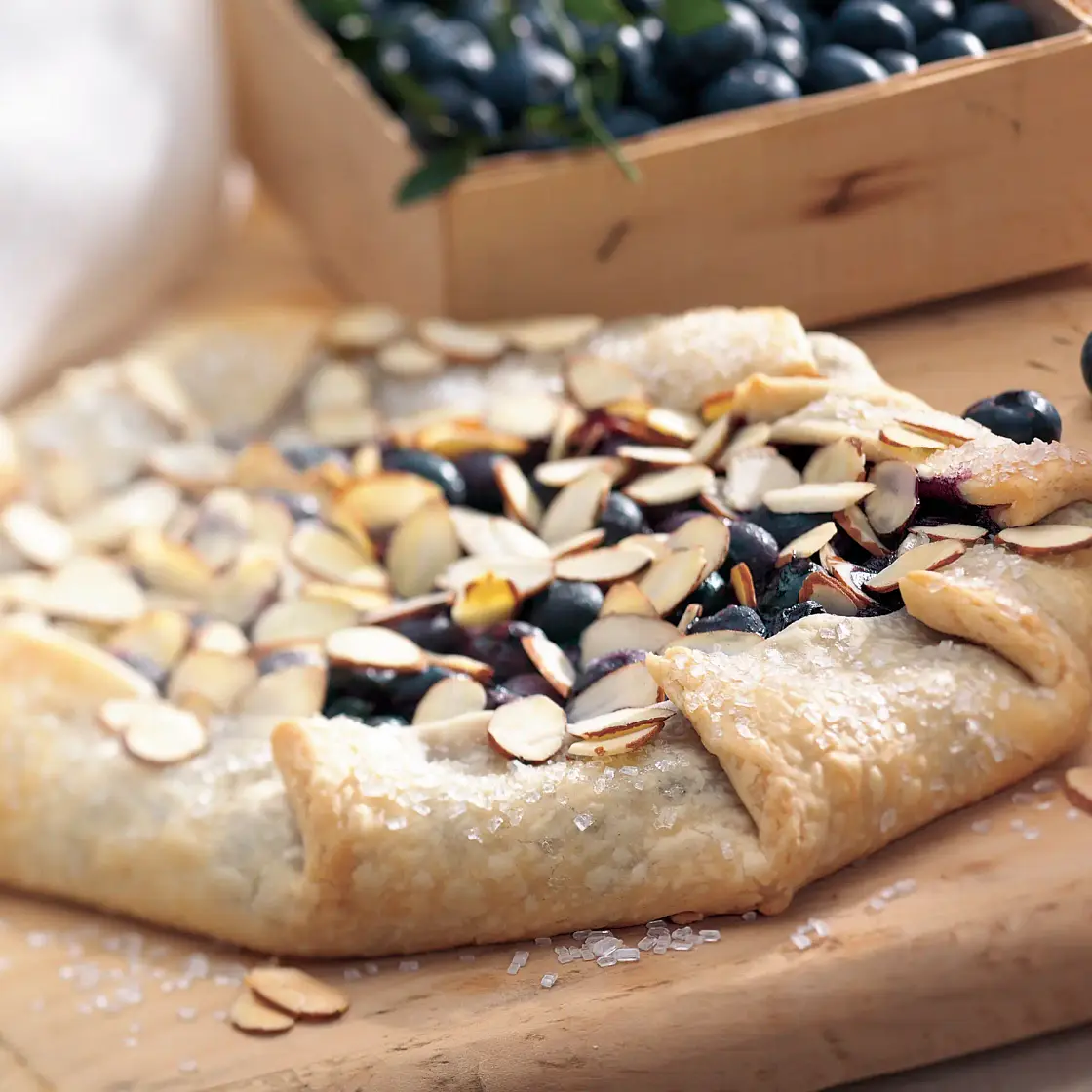 Fresh Blueberry Almond Tart