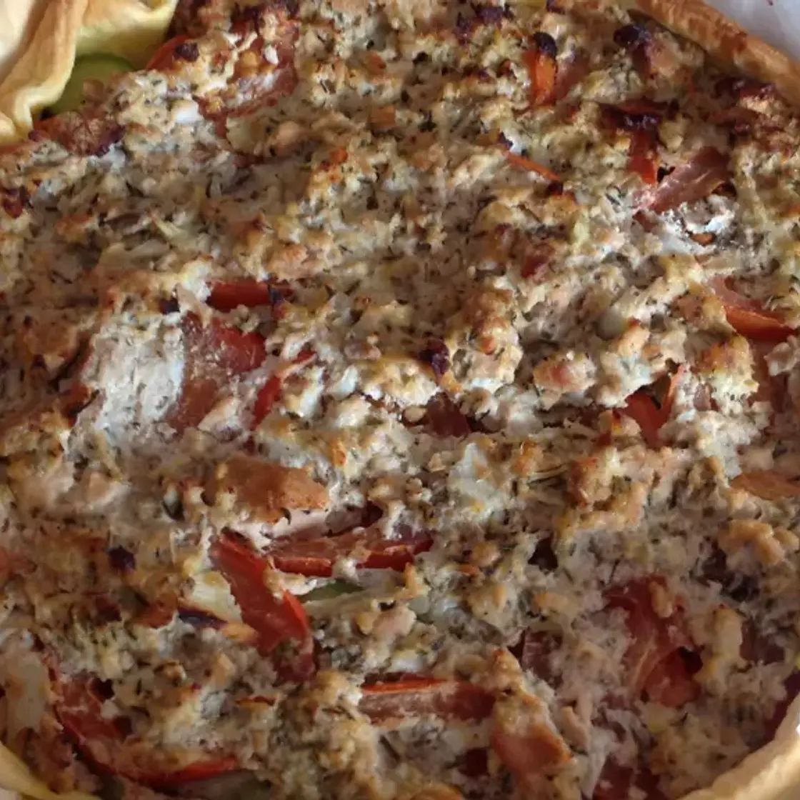 La tarte salée ensoleillée