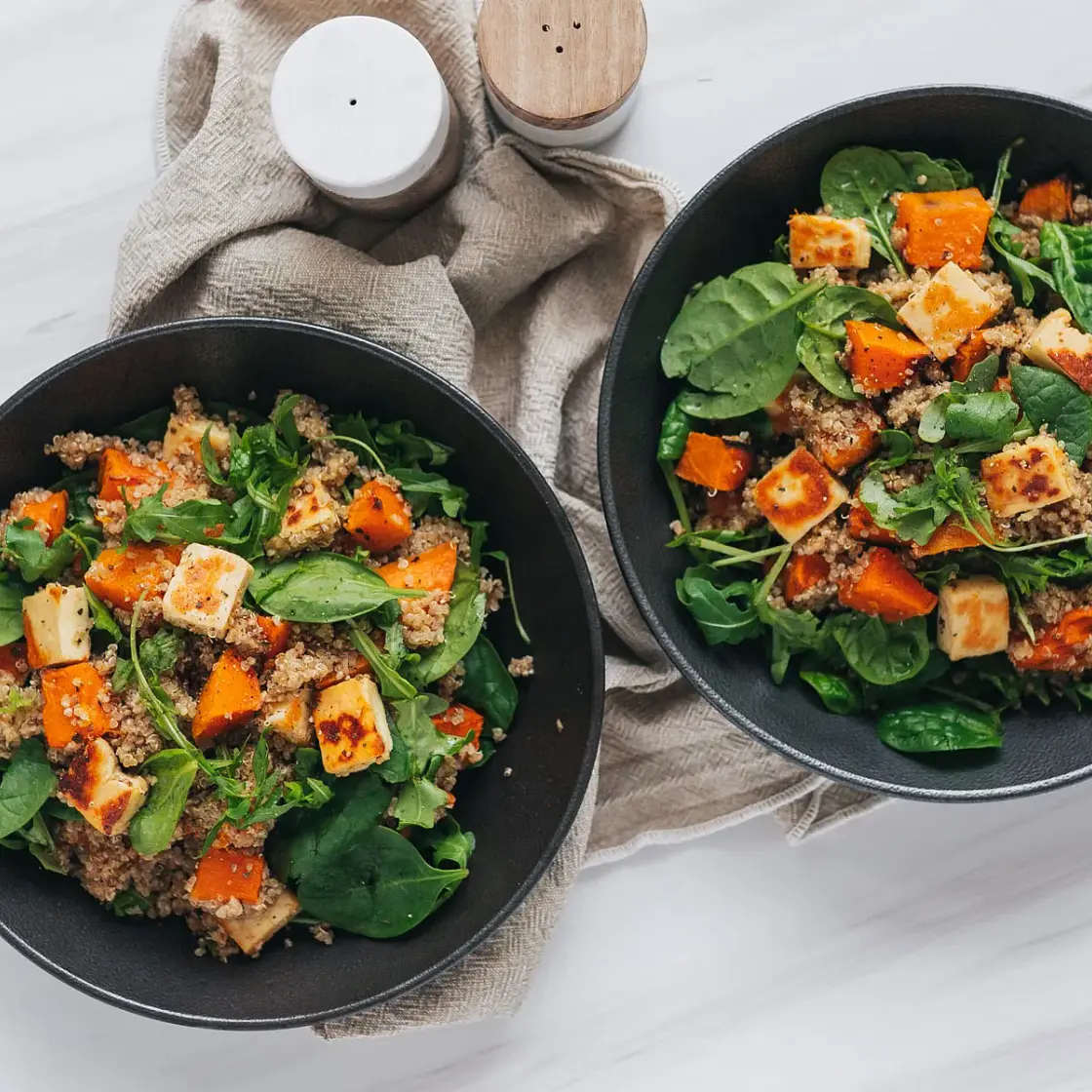 Roast Pumpkin Halloumi Salad
