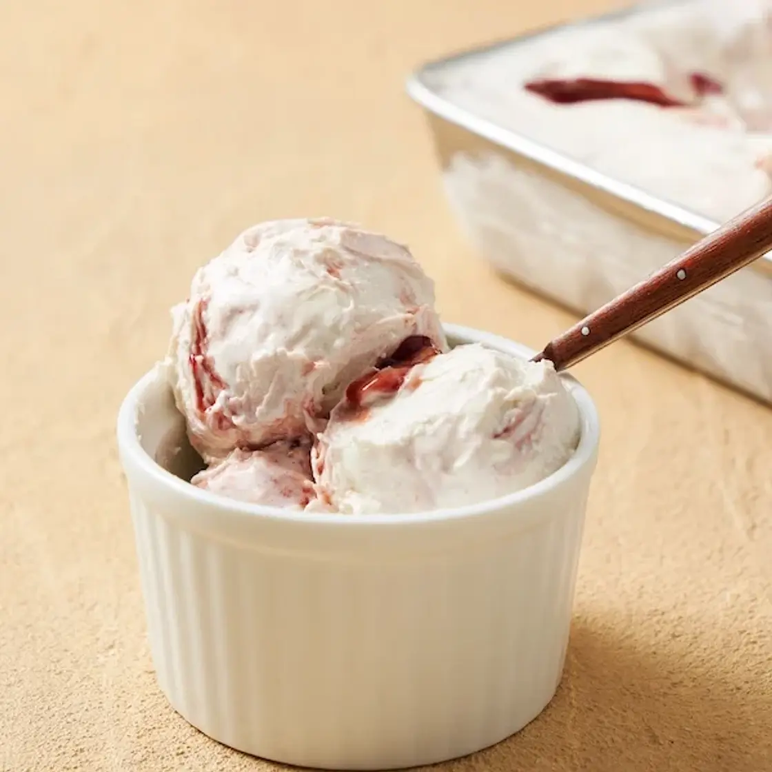No-Churn Berry Ripple Ice Cream | Marion's Kitchen
