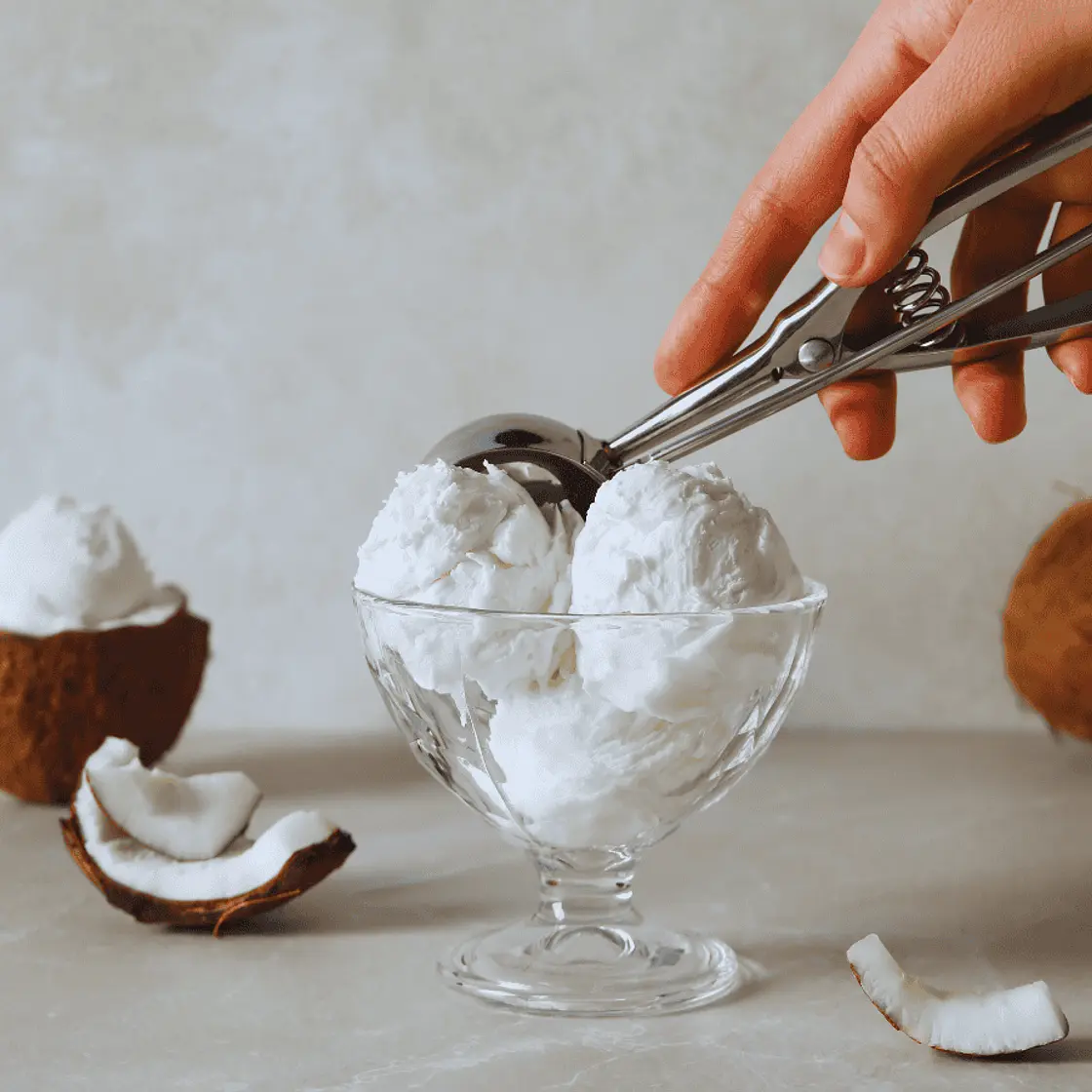 Easy 3-ingredient Coconut Ice Cream