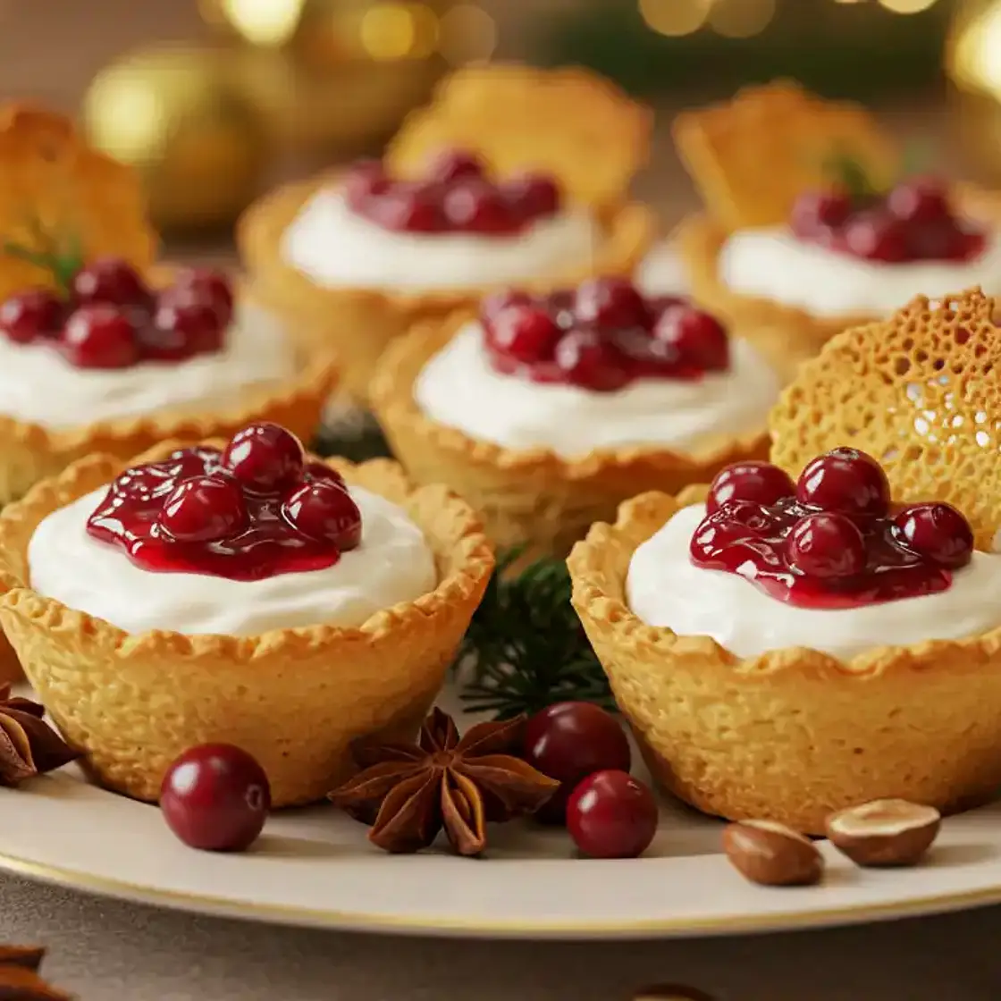 Cranberry Goat Cheese Phyllo Dough Cups