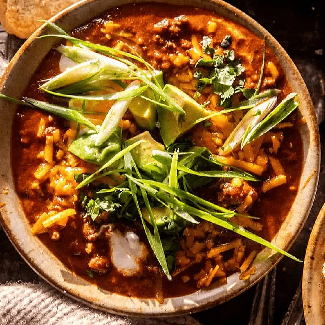 Chipotle Cheddar Beef Chili