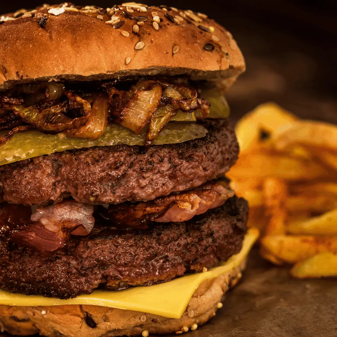 Scrumptious Bacon Double Cheese Burger