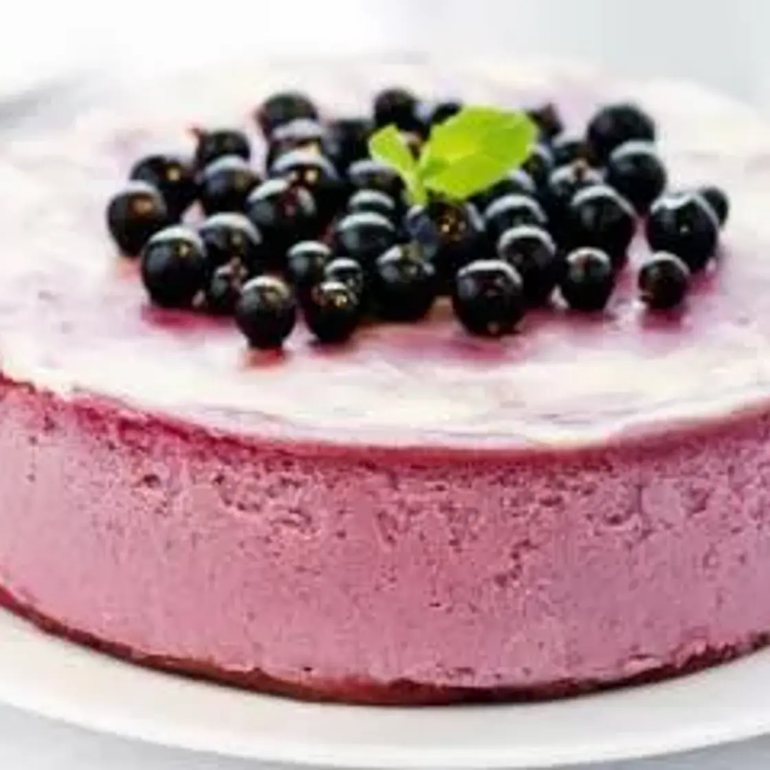 Torta fredda ai mirtilli