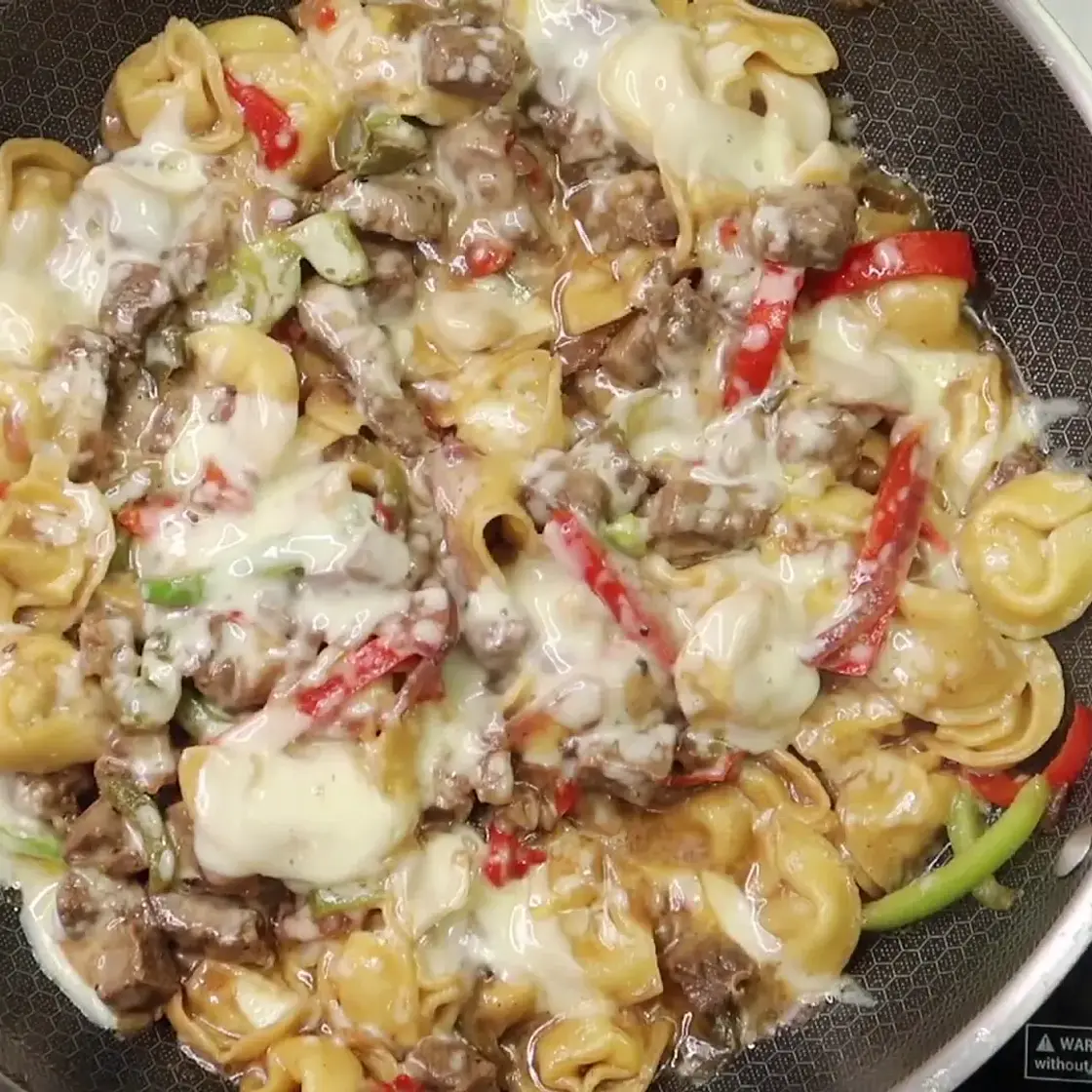Best Cheesesteak Tortellini For Quick One-Pan Dinner