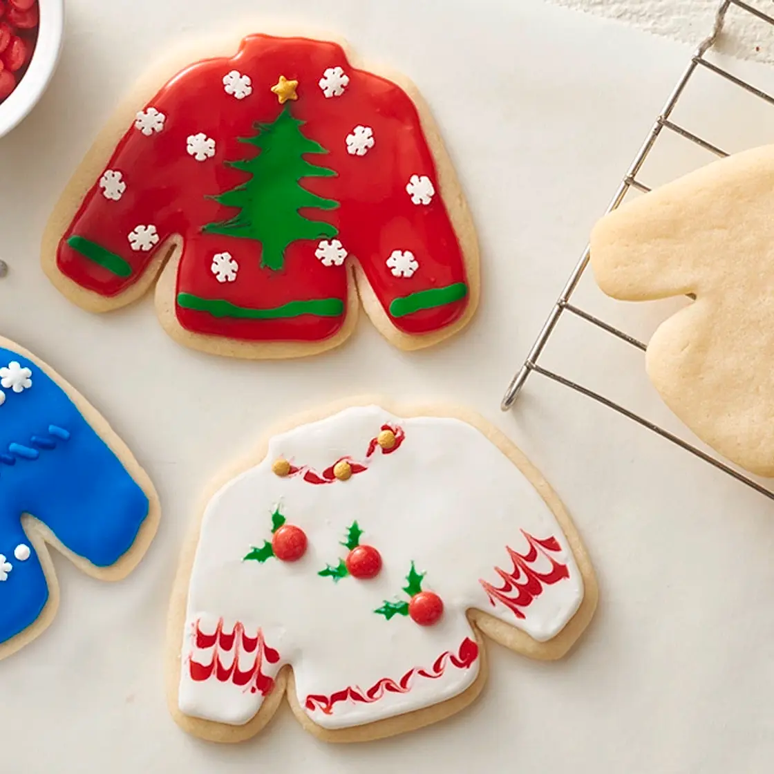 Ugly Christmas Sweater Sugar Cookies