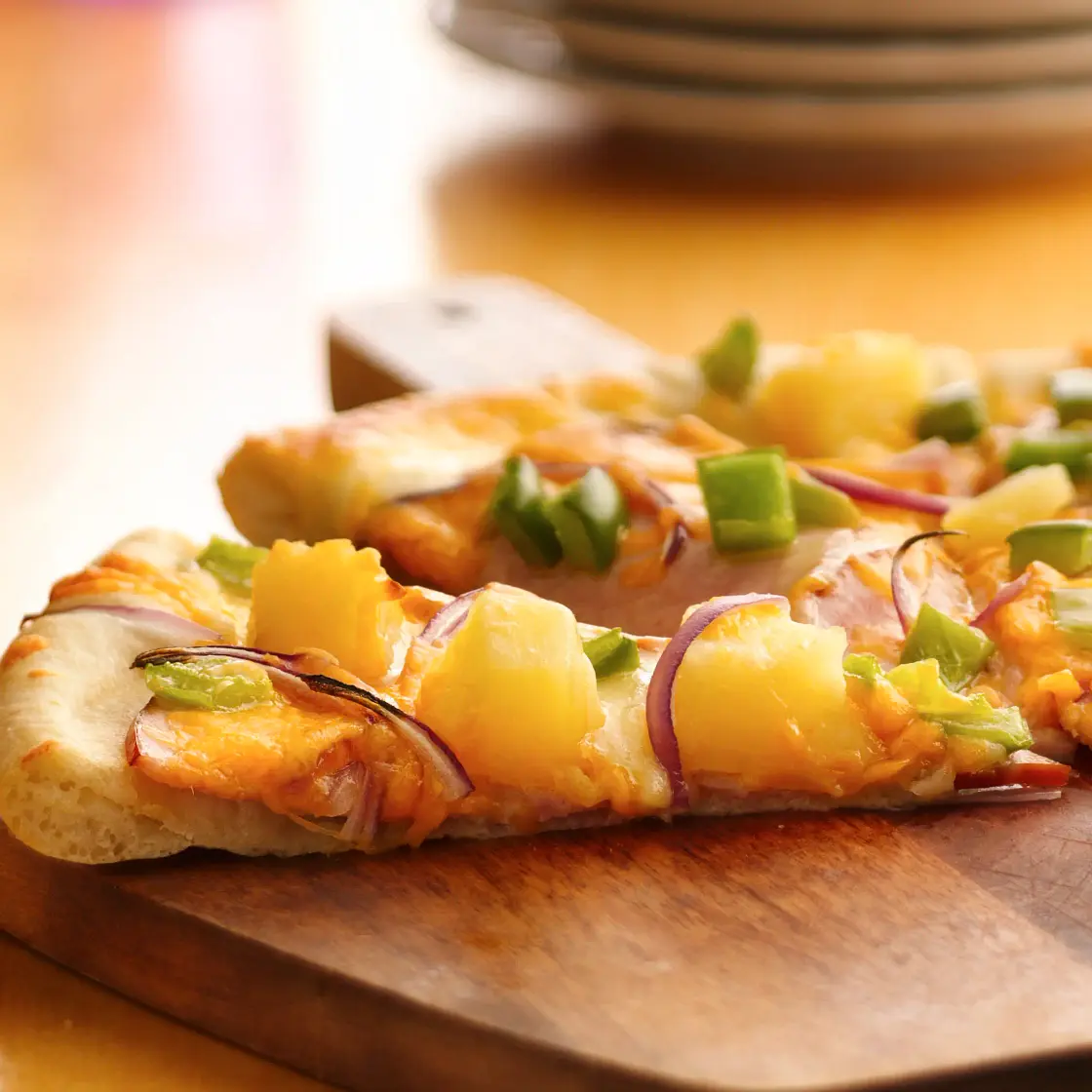 Canadian Bacon and Pineapple Pizza