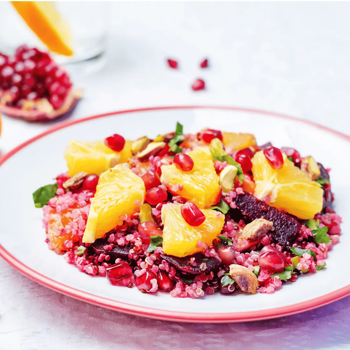 Healthy Beet and Orange Quinoa Salad