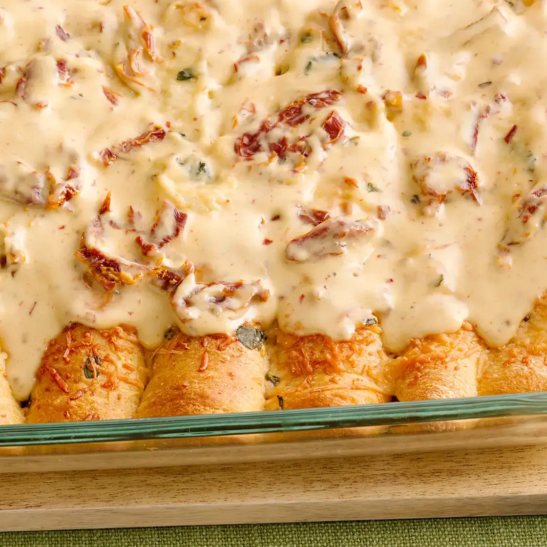 Creamy Italian Chicken Crescent Bake