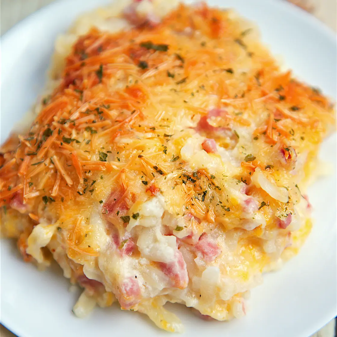 Ham and Cheese Hash Brown Casserole