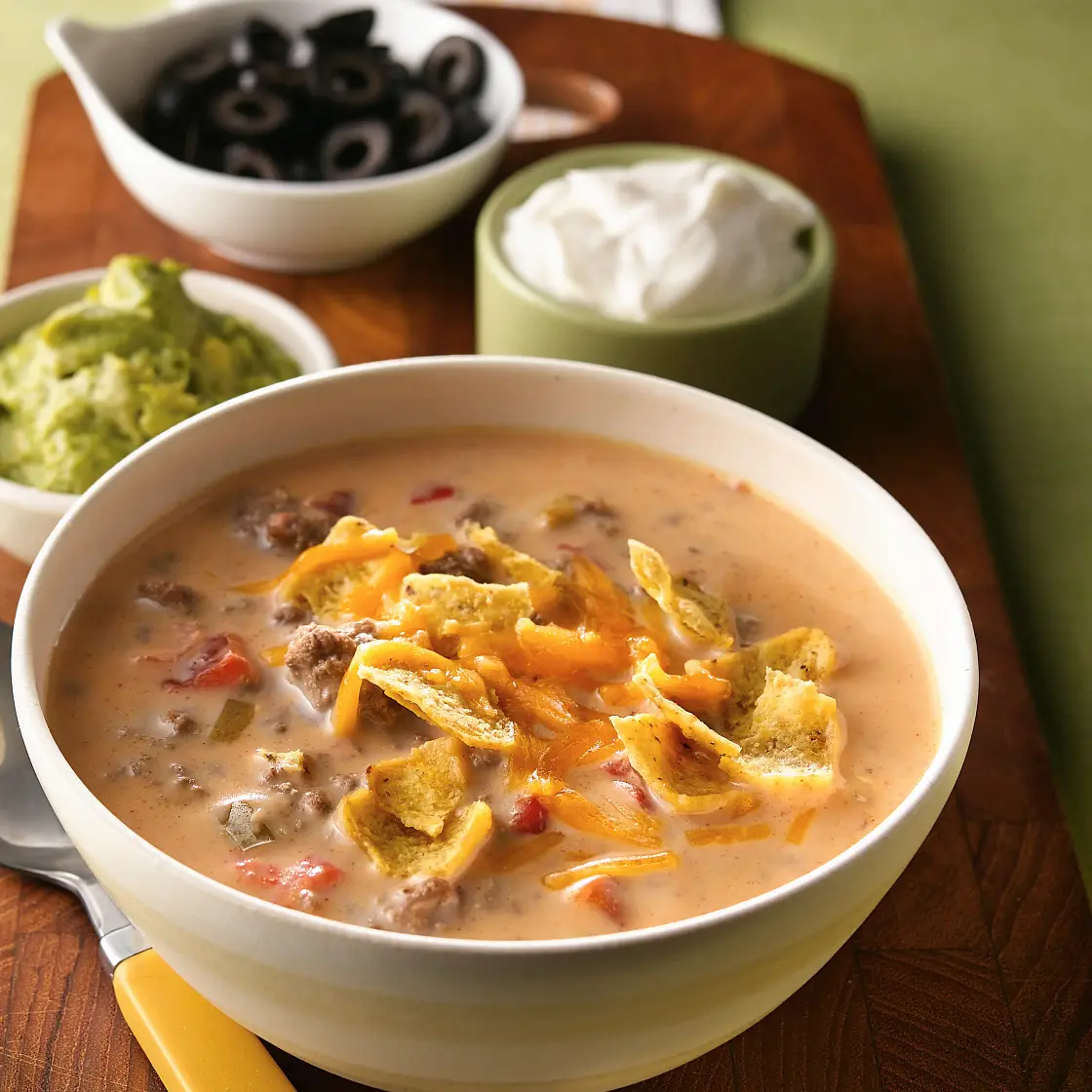 Beefy Nacho Soup