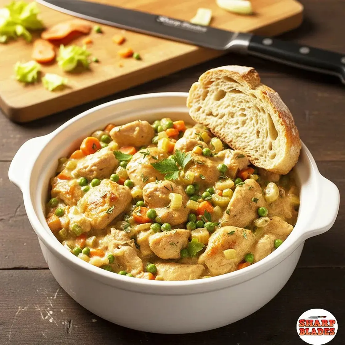 Slow-Cooker Chicken Casserole Recipe | Easy - Hearty Meal | Sharp Blades