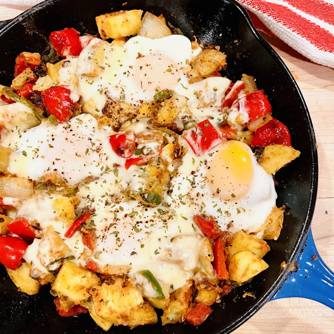 Skillet Potatoes and Eggs
