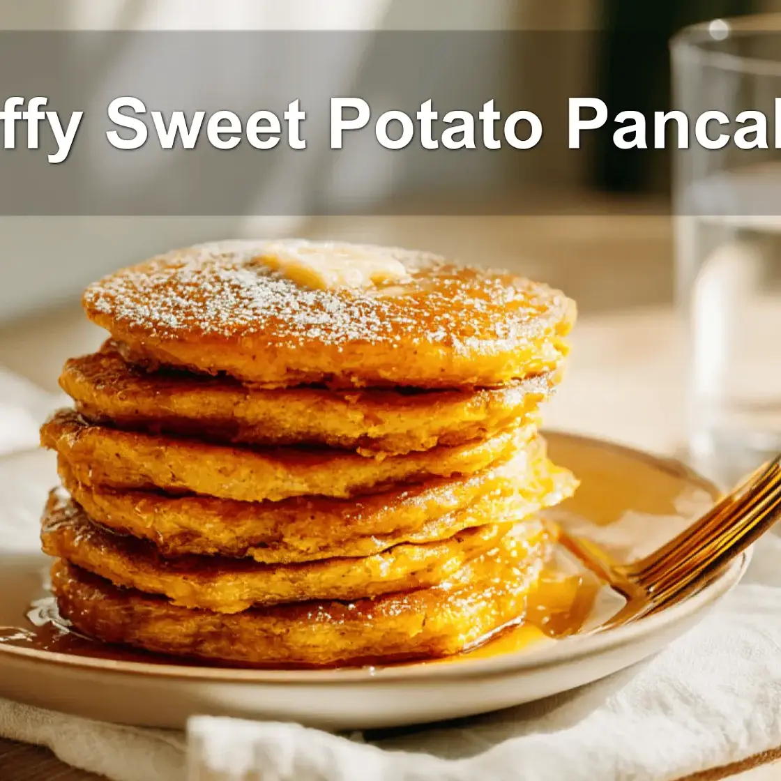Fluffy Sweet Potato Pancakes