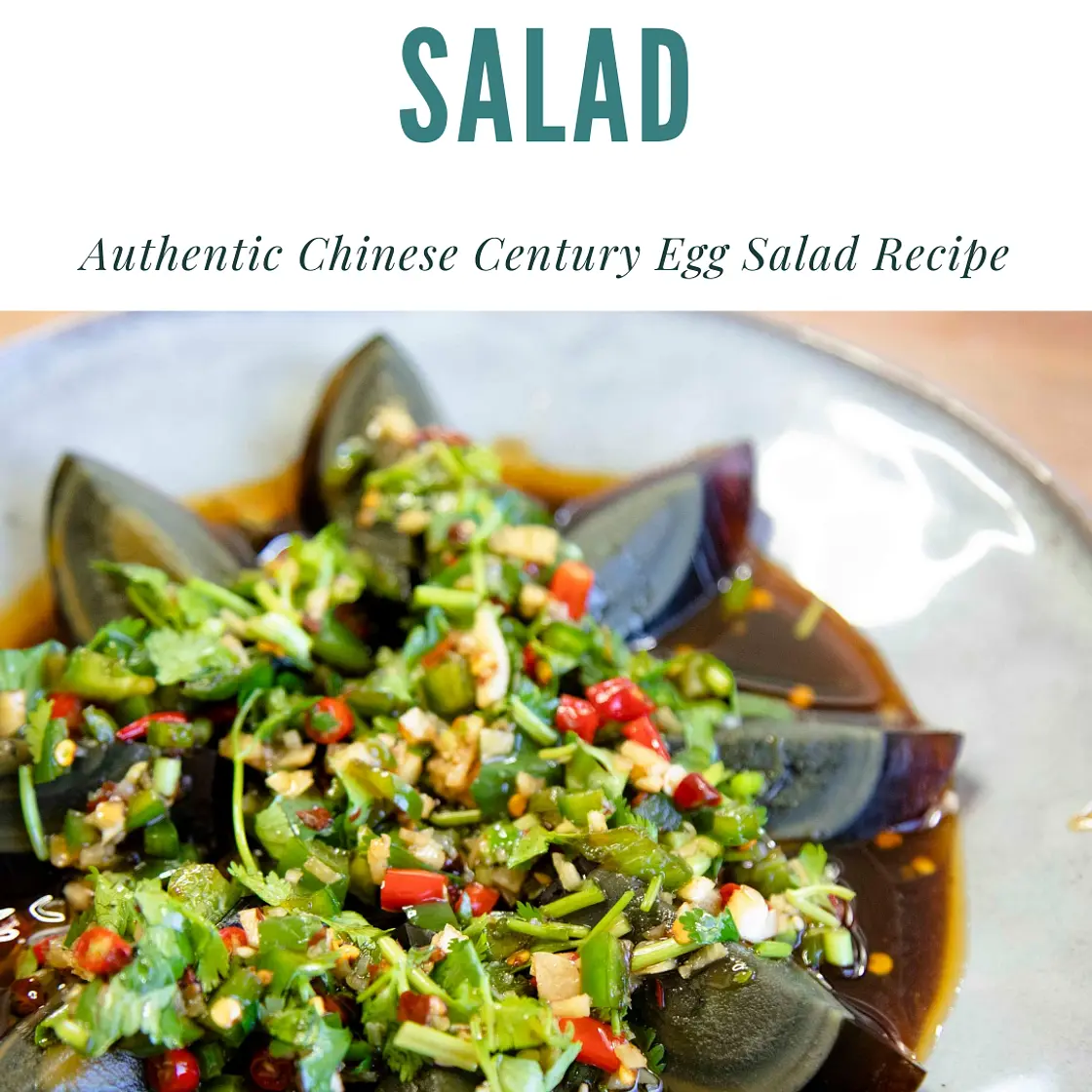 Chinese Century Egg Salad