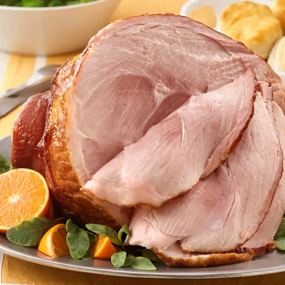 Baked Ham with Brown Sugar-Orange Glaze