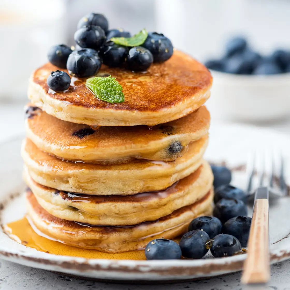 Blueberry Paleo Pancakes