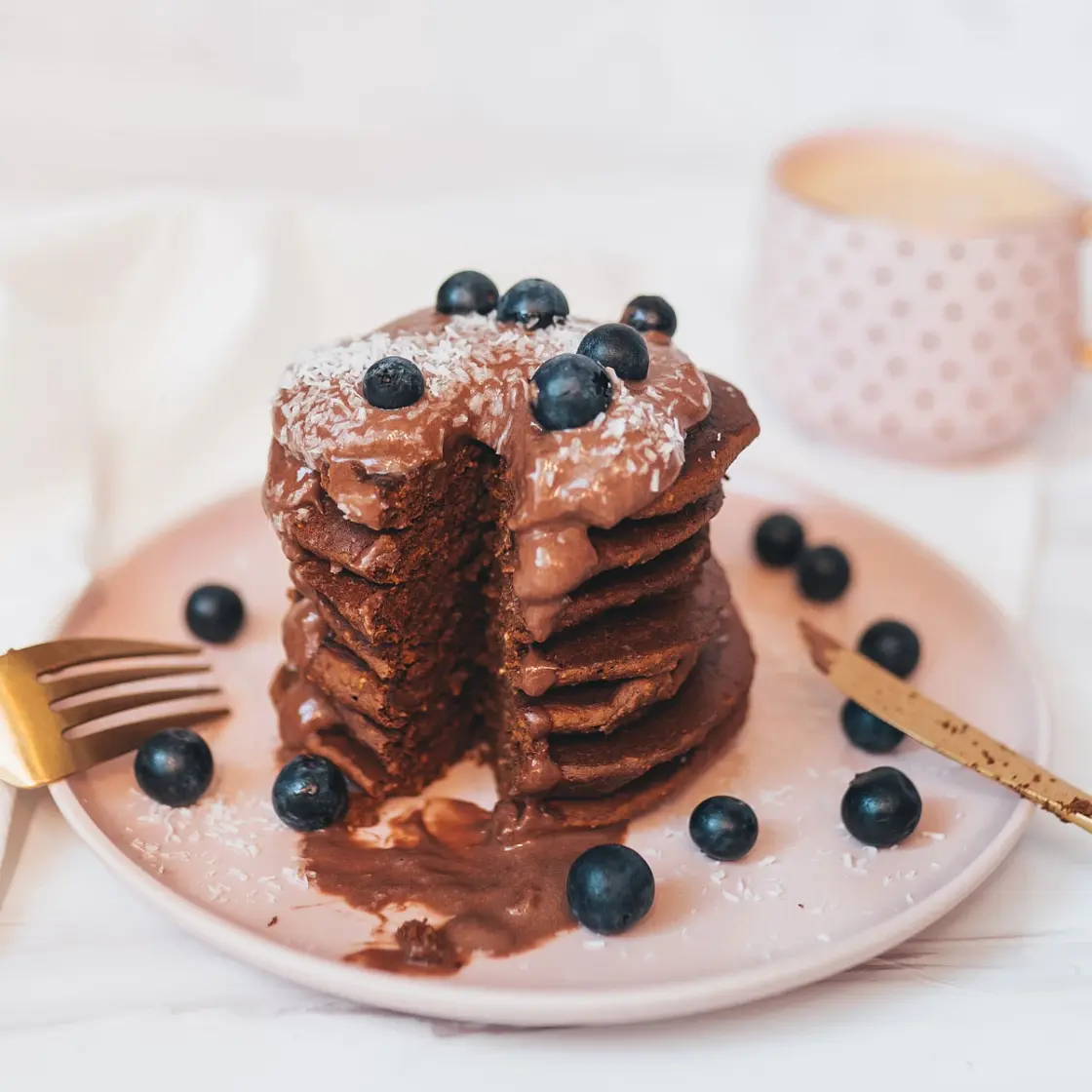 5-Ingredient Chocolate Pancakes