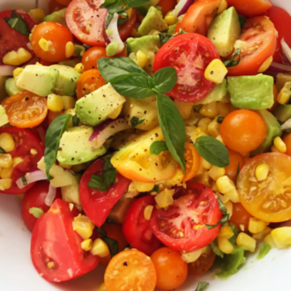 Corn, Avocado, and Tomato Salad
