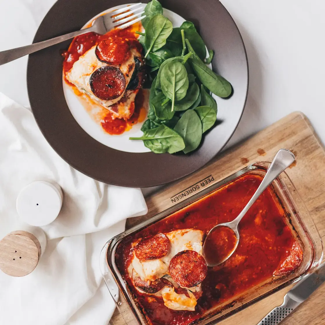 Pizza Stuffed Chicken