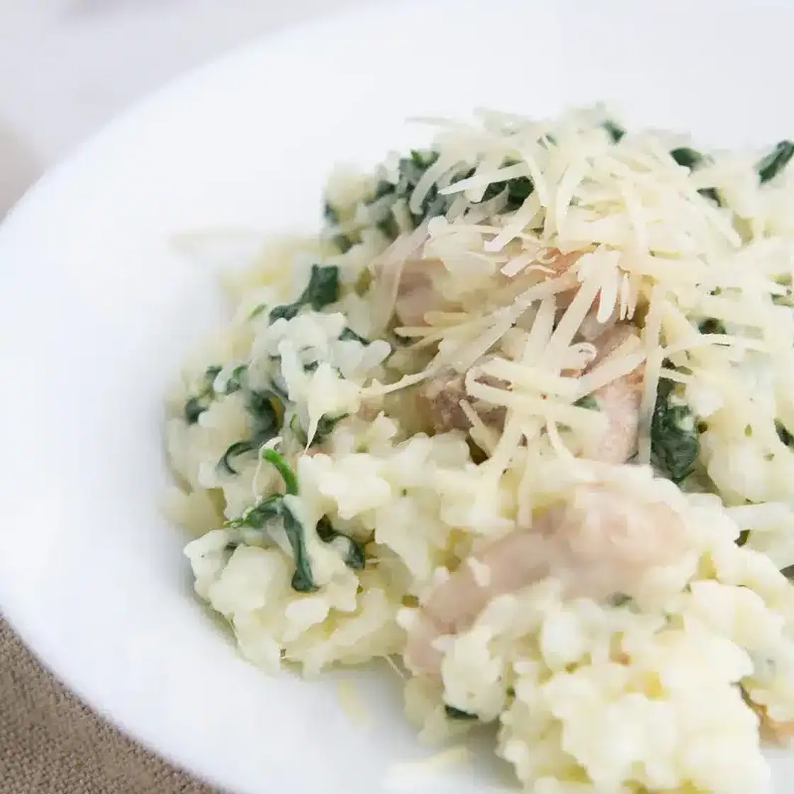 Creamy Spinach Chicken and Rice