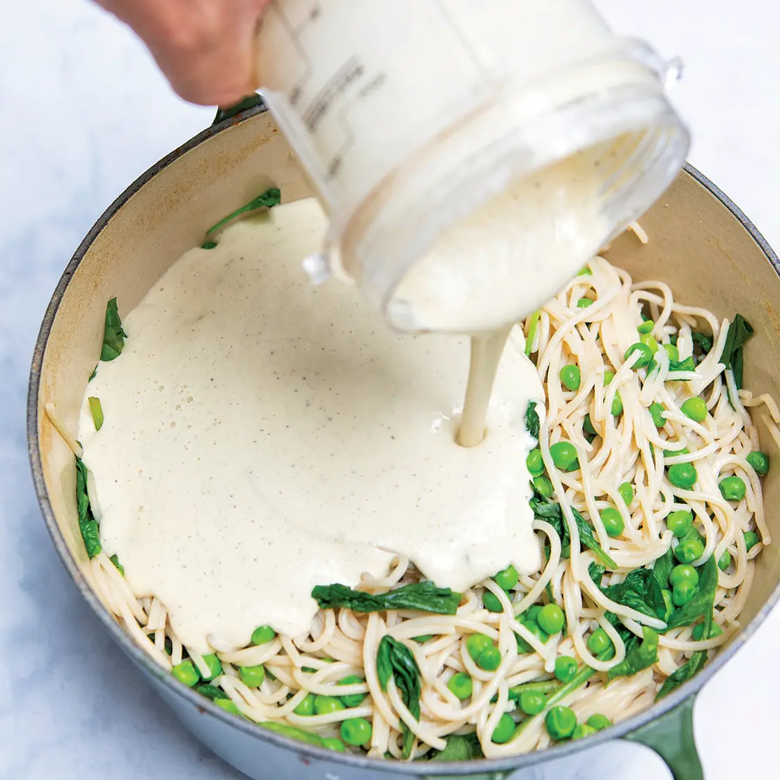 Creamy cashew carbonara