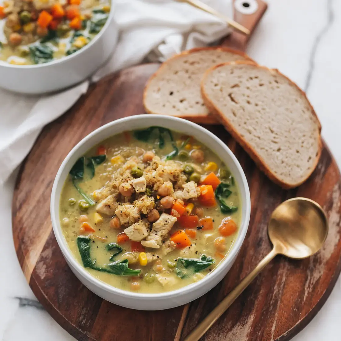 One-Pot Curry Chicken Quinoa Soup