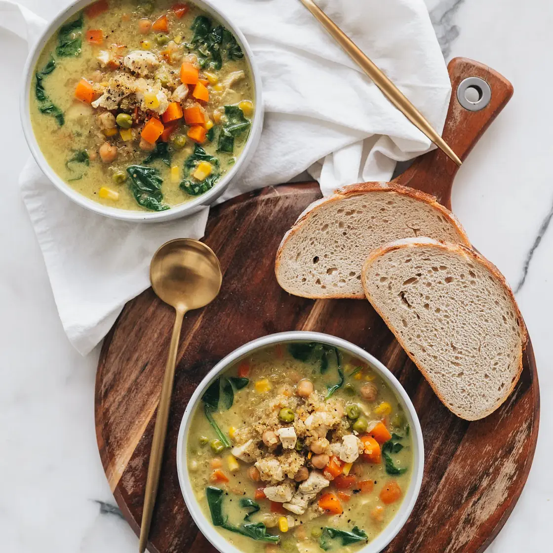 One-Pot Curry Chicken Quinoa Soup