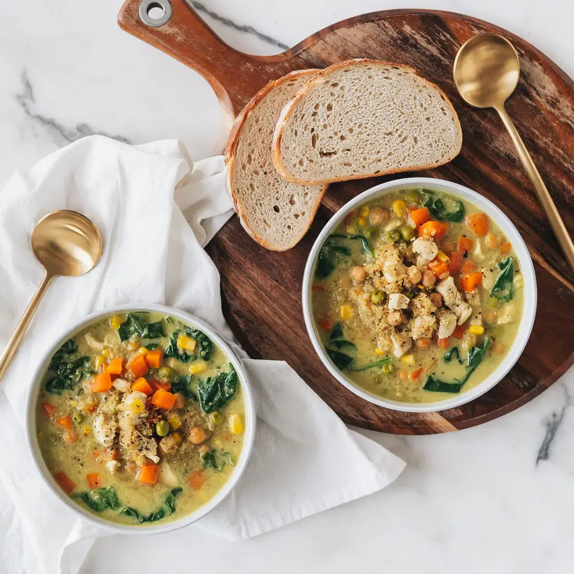 One-Pot Curry Chicken Quinoa Soup
