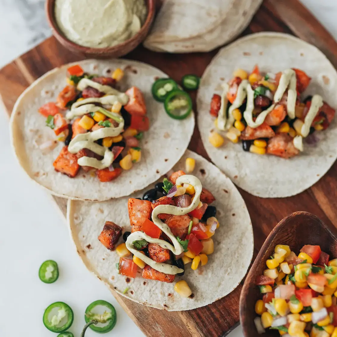 Crispy Salmon Tacos
