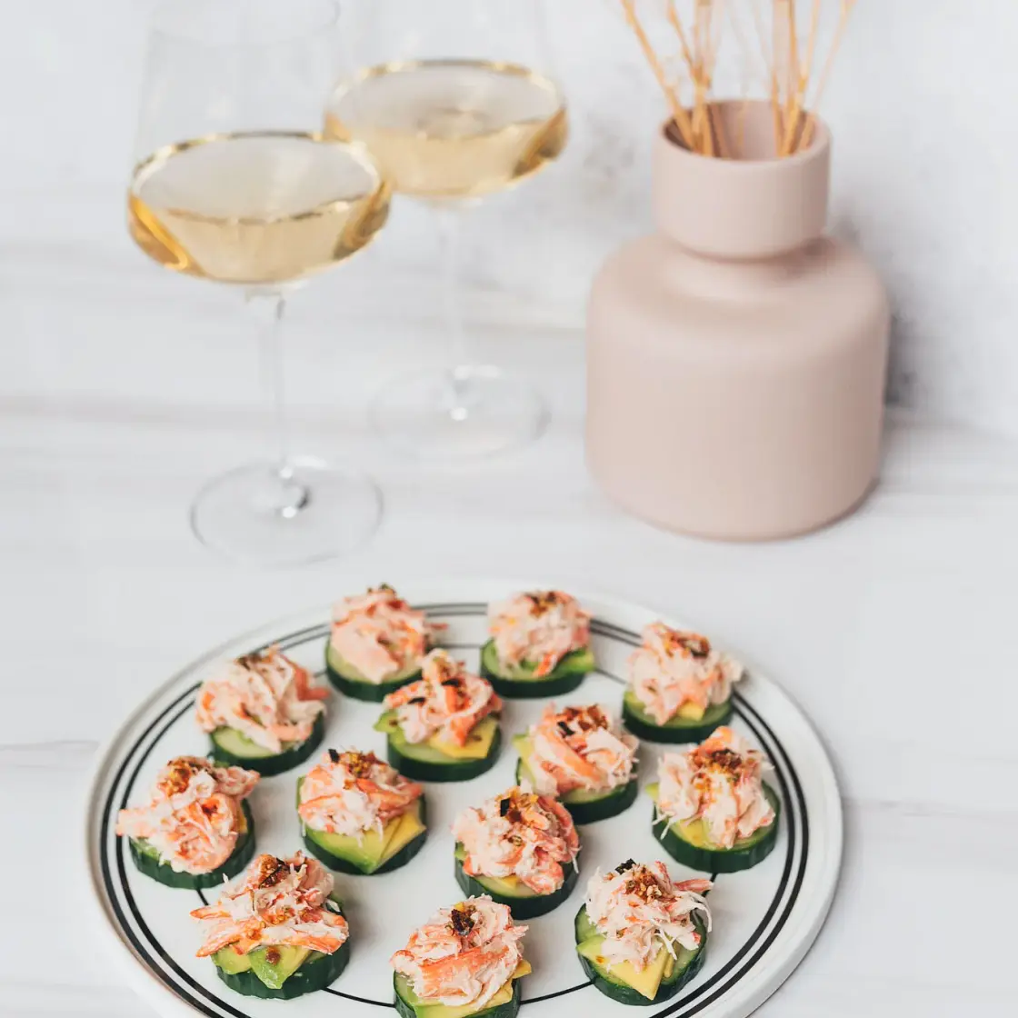 Spicy California Roll Bites