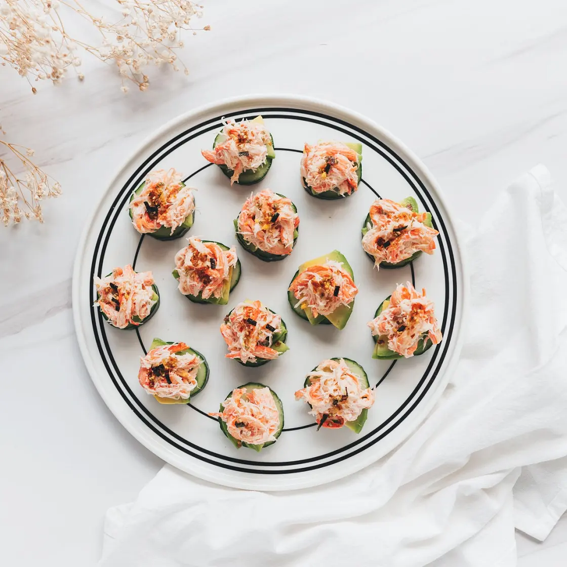 Spicy California Roll Bites