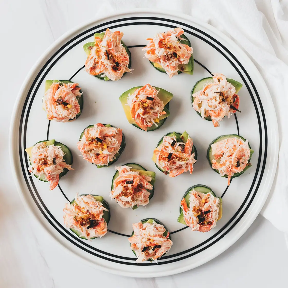 Spicy California Roll Bites