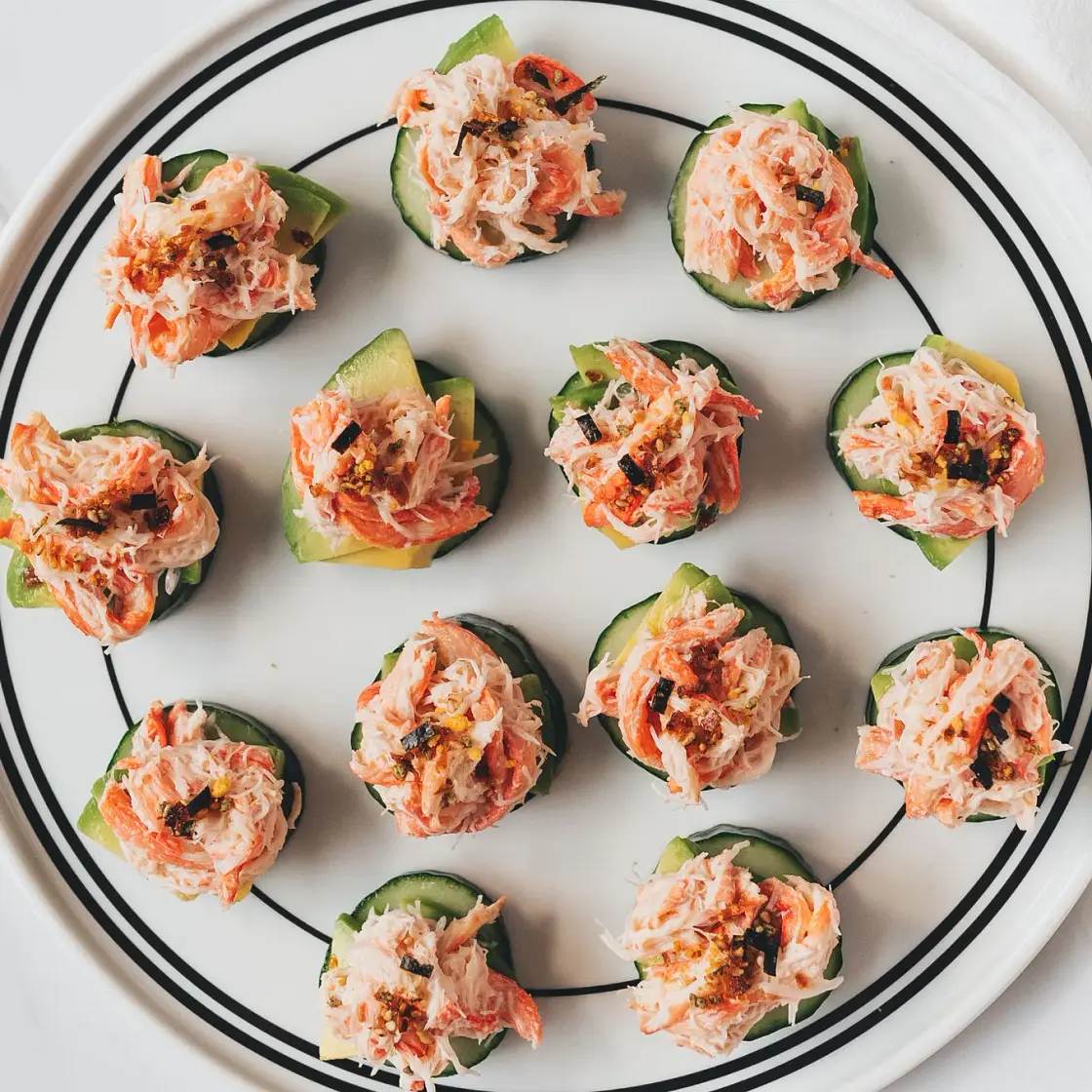 Spicy California Roll Bites