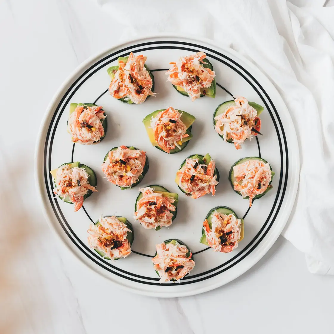 Spicy California Roll Bites