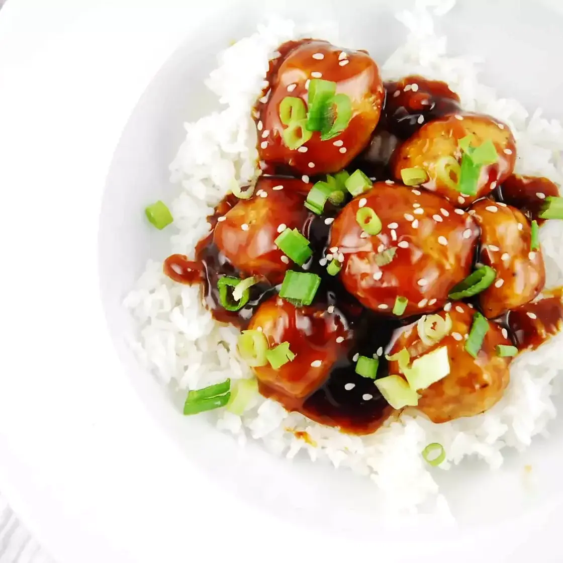 Teriyaki Meatball Bowl Recipe