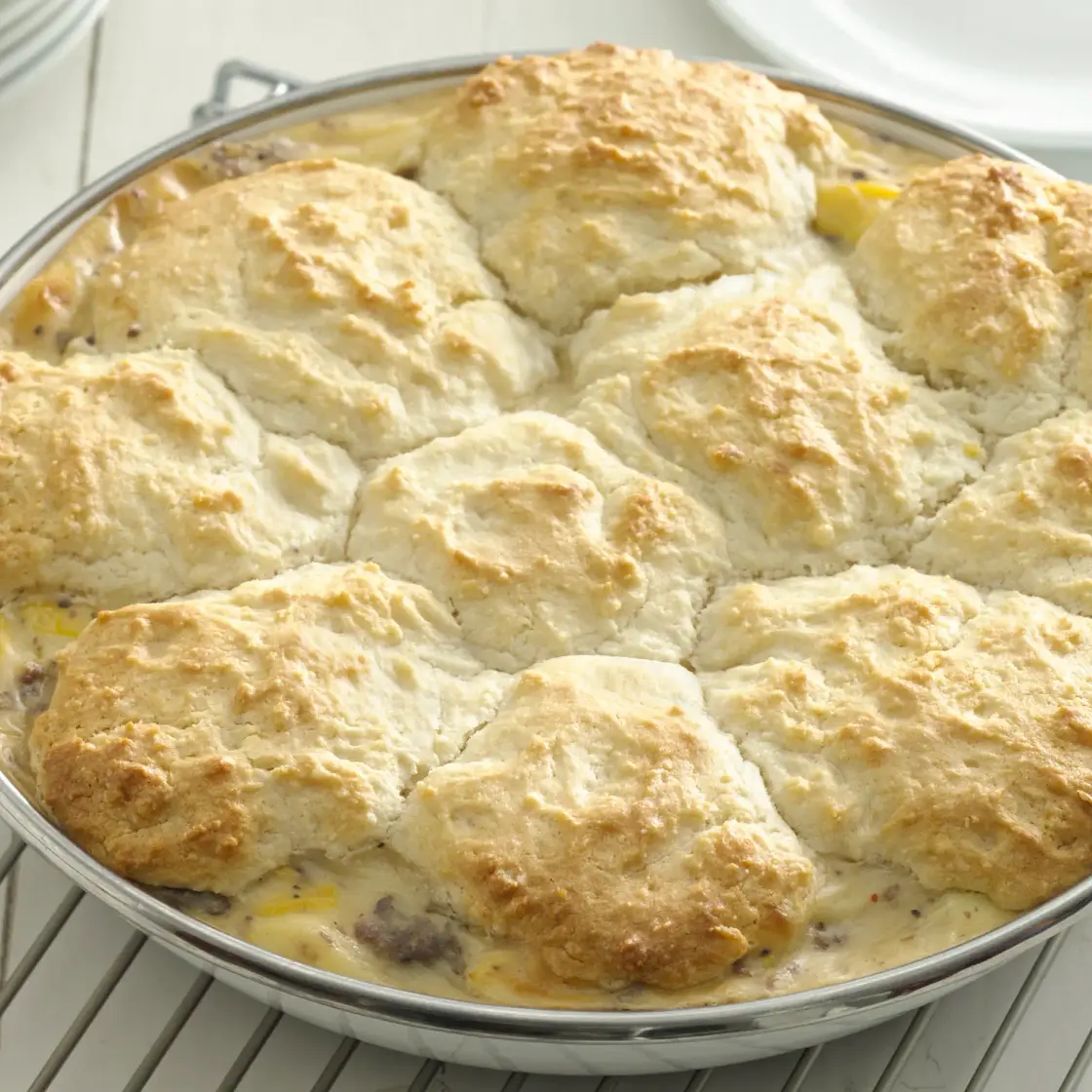 Biscuit and Sausage Gravy Skillet