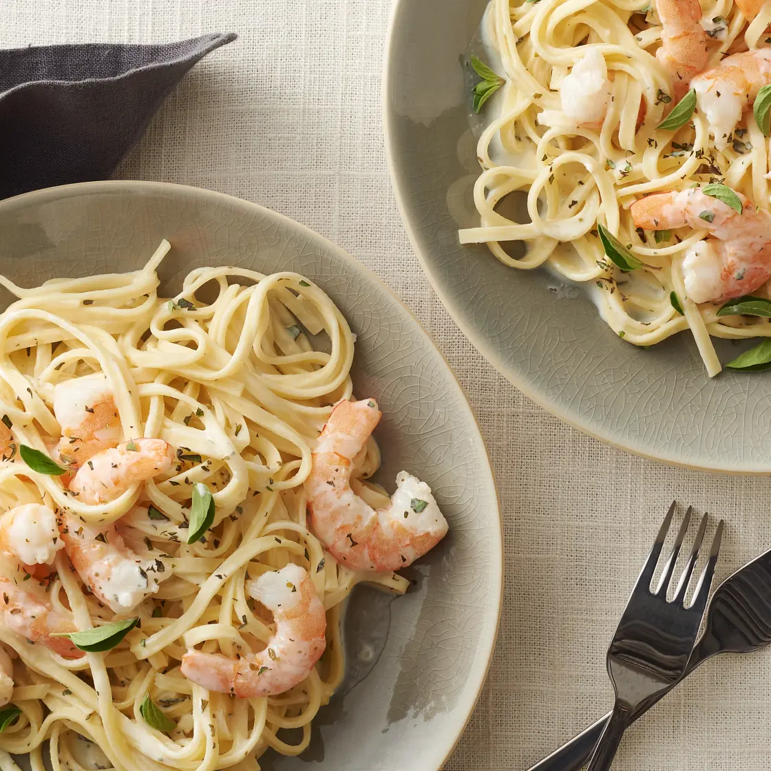 Creamy Garlic Shrimp and Pasta
