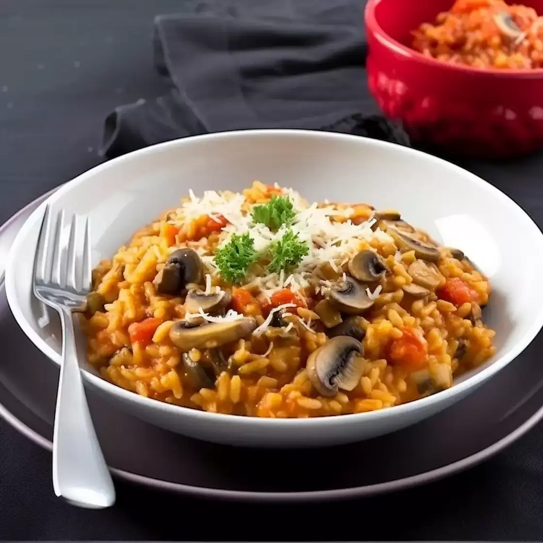 Tomato & Mushroom Risotto